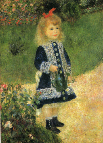 Menina com regador (Pierre-Auguste Renoir) - Reprodução com Qualidade Museu