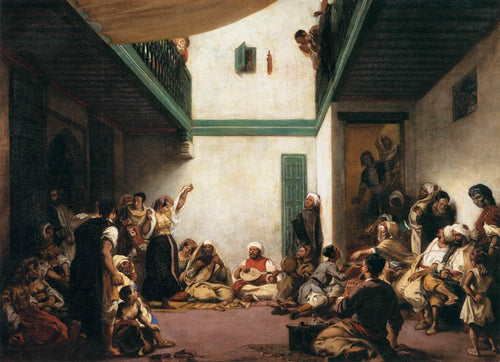 Um casamento judeu no Marrocos (Eugene Delacroix) - Reprodução com Qualidade Museu