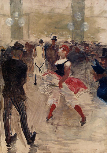 A l Elysee Montmartre (Henri de Toulouse-Lautrec) - Reprodução com Qualidade Museu