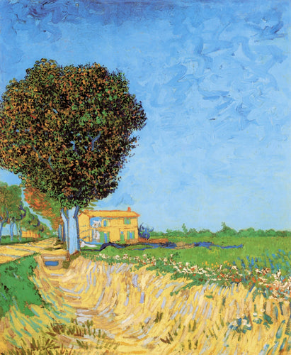 Uma pista perto de Arles (Vincent Van Gogh) - Reprodução com Qualidade Museu