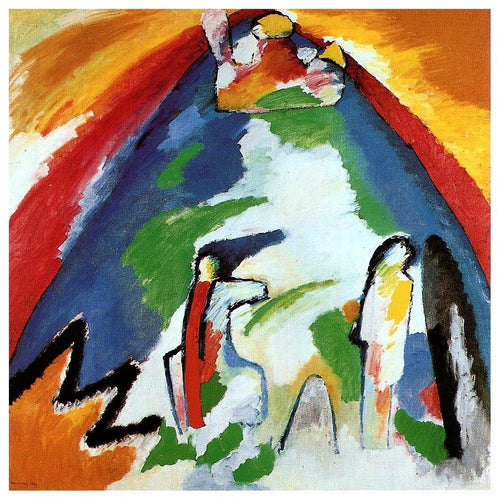 Uma montanha (Wassily Kandinsky) - Reprodução com Qualidade Museu