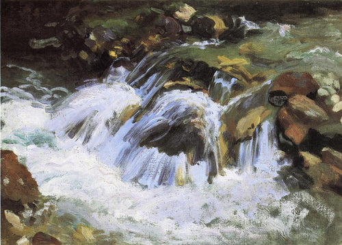 A Mountain Stream, Tirol (John Singer Sargent) - Reprodução com Qualidade Museu