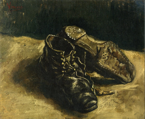 Um par de sapatos (Vincent Van Gogh) - Reprodução com Qualidade Museu