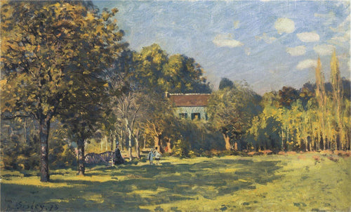 Um parque em Louveciennes (Alfred Sisley) - Reprodução com Qualidade Museu