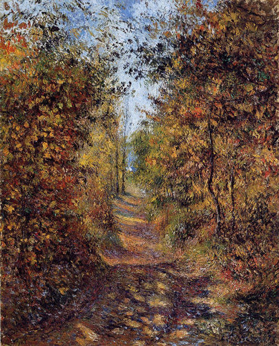 Um caminho na floresta, Pontoise (Camille Pissarro) - Reprodução com Qualidade Museu