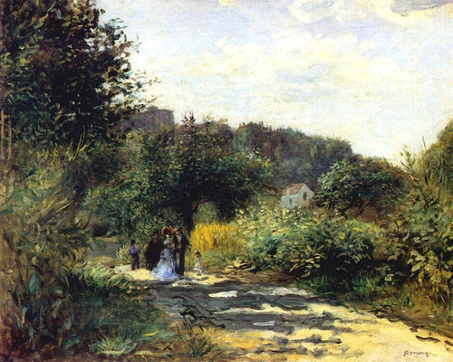 Uma estrada em Louveciennes (Pierre-Auguste Renoir) - Reprodução com Qualidade Museu