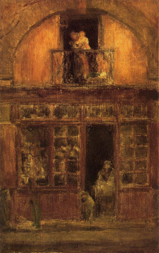 Uma loja com varanda (James Abbott McNeill Whistler) - Reprodução com Qualidade Museu