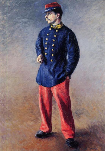 Um soldado (Gustave Caillebotte) - Reprodução com Qualidade Museu
