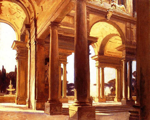 A Study Of Architecture, Florença (John Singer Sargent) - Reprodução com Qualidade Museu