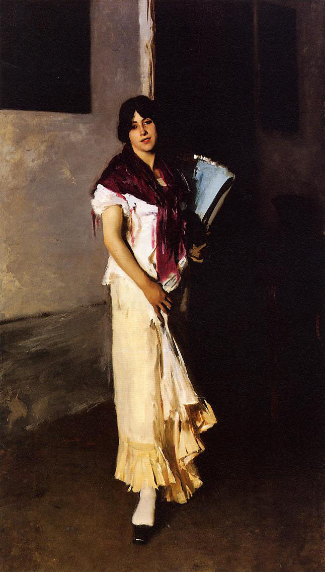 Uma mulher veneziana (John Singer Sargent) - Reprodução com Qualidade Museu