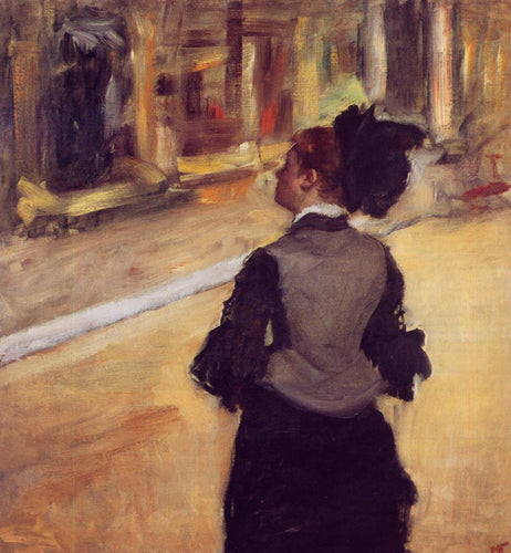 Uma visita ao museu (Edgar Degas) - Reprodução com Qualidade Museu