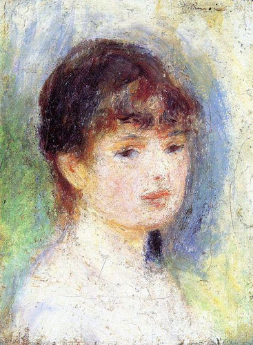 Retrato de uma jovem (Pierre-Auguste Renoir) - Reprodução com Qualidade Museu