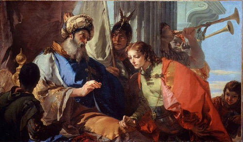 José recebendo o anel do Faraó