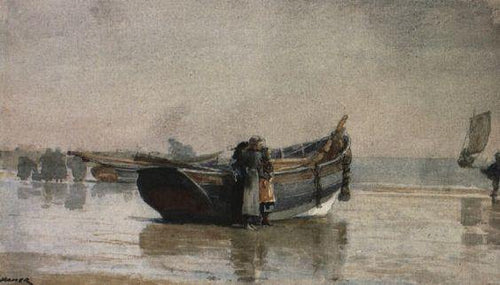 Olhando para o mar (Winslow Homer) - Reprodução com Qualidade Museu