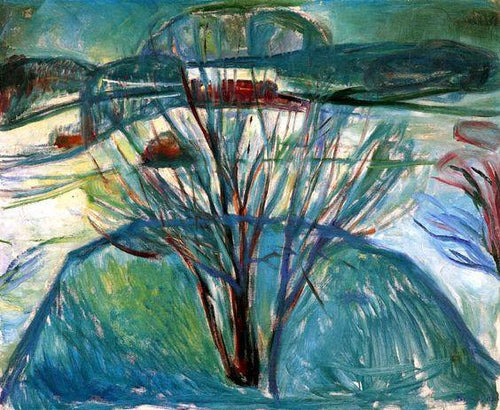 Noite de inverno (Edvard Munch) - Reprodução com Qualidade Museu