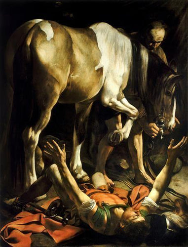 A conversão de São Paulo (Caravaggio) - Reprodução com Qualidade Museu