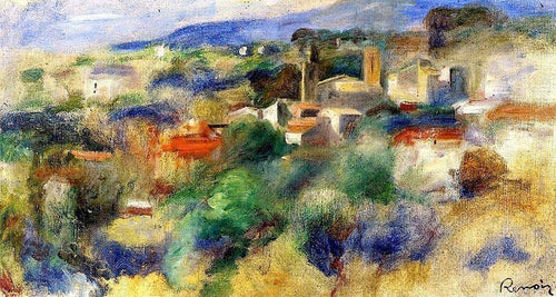 Vista do Cannet (Pierre-Auguste Renoir) - Reprodução com Qualidade Museu