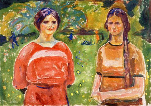 Duas irmãs (Edvard Munch) - Reprodução com Qualidade Museu