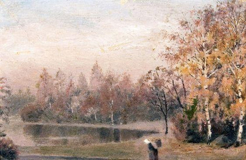 Outono na floresta (Edvard Munch) - Reprodução com Qualidade Museu