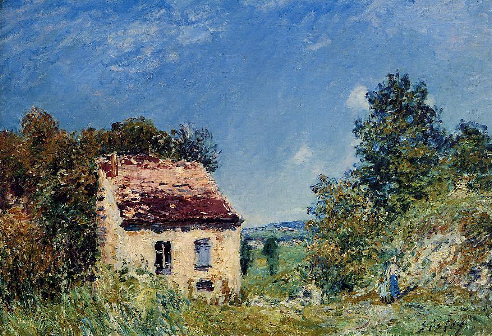 Casa abandonada (Alfred Sisley) - Reprodução com Qualidade Museu