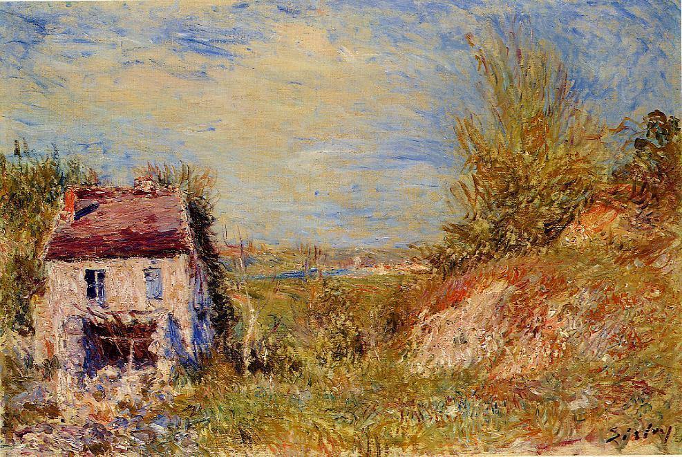 Casa abandonada (Alfred Sisley) - Reprodução com Qualidade Museu