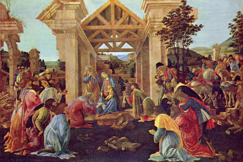 A Adoração dos Magos (Sandro Botticelli) - Reprodução com Qualidade Museu