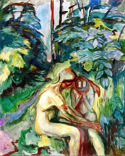 Consolação na floresta (Edvard Munch) - Reprodução com Qualidade Museu
