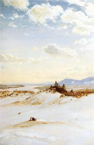 Cena de inverno, Olana (Frederic Edwin Church) - Reprodução com Qualidade Museu