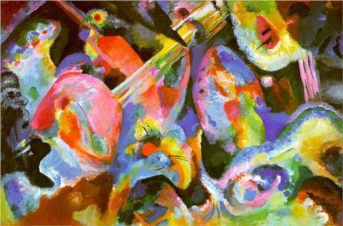 Dilúvio de improvisação (Wassily Kandinsky) - Reprodução com Qualidade Museu