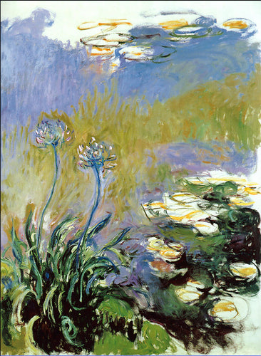 Agapanthus (Claude Monet) - Reprodução com Qualidade Museu