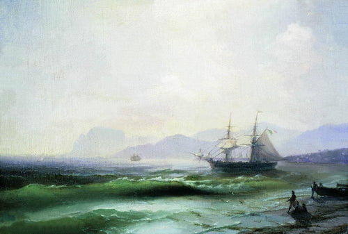 Mar agitado (Ivan Aivazovsky) - Reprodução com Qualidade Museu