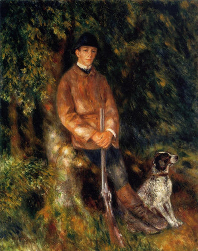 Alfred Berard e seu cachorro (Pierre-Auguste Renoir) - Reprodução com Qualidade Museu