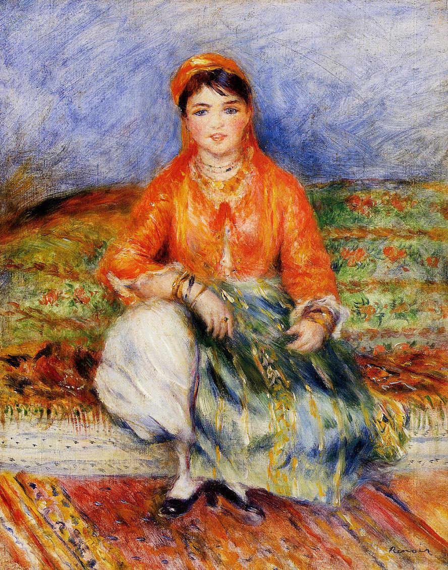 Menina argelina (Pierre-Auguste Renoir) - Reprodução com Qualidade Museu