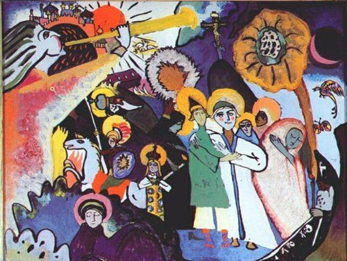 Todos os santos eu (Wassily Kandinsky) - Reprodução com Qualidade Museu