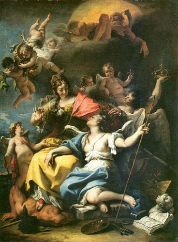 Alegoria da França enquanto Minerva está triunfando sobre a ignorância e coroando a virtude