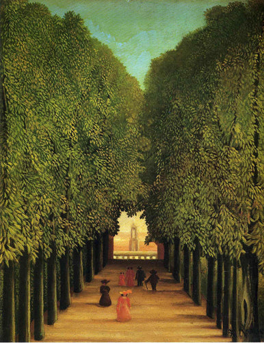 Beco no Parque de Saint Cloud (Henri Rousseau) - Reprodução com Qualidade Museu