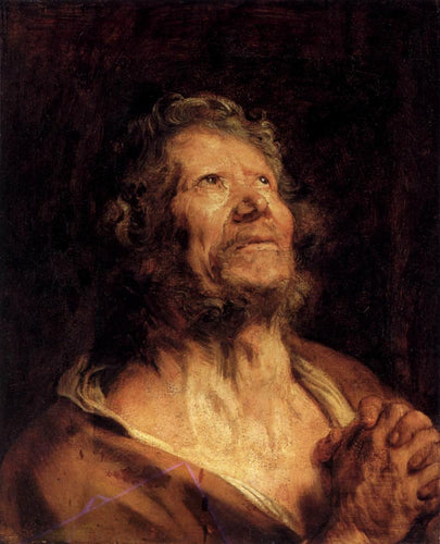 Um apóstolo de mãos postas (Anthony van Dyck) - Reprodução com Qualidade Museu