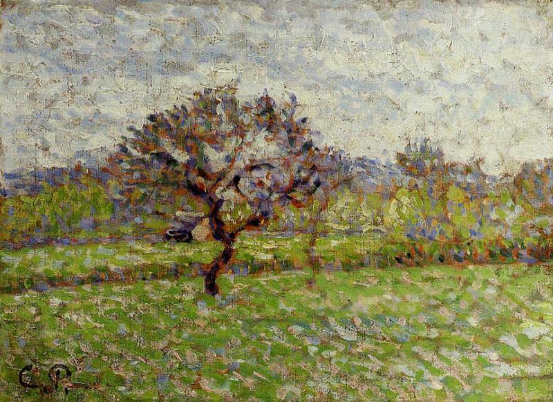 Uma macieira em Eragny (Camille Pissarro) - Reprodução com Qualidade Museu