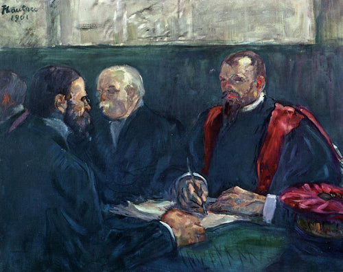 Um exame na Faculdade de Medicina de Paris (Henri de Toulouse-Lautrec) - Reprodução com Qualidade Museu