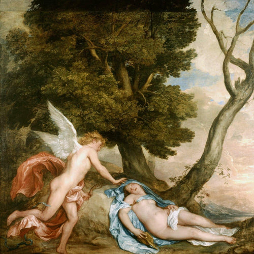 Cupido e Psiquê (Anthony van Dyck) - Reprodução com Qualidade Museu