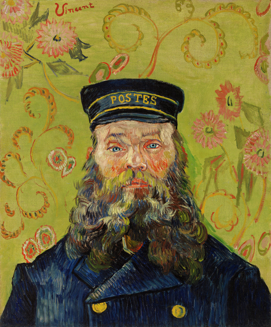 Joseph Etienne Roulin (Vincent Van Gogh) - Reprodução com Qualidade Museu