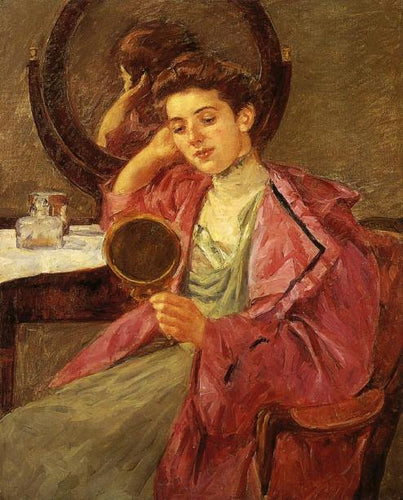 Antoinette em sua penteadeira (Mary Cassatt) - Reprodução com Qualidade Museu