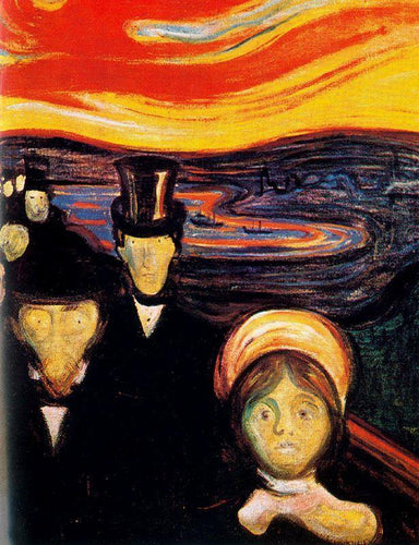 Ansiedade (Edvard Munch) - Reprodução com Qualidade Museu