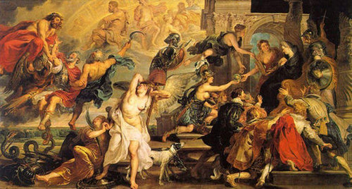 Apoteose de Henrique IV e a proclamação da regência de Maria de Medici (Peter Paul Rubens) - Reprodução com Qualidade Museu