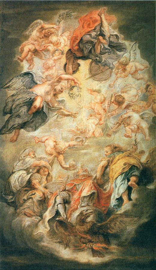 Apoteose do Rei Jaime I (Peter Paul Rubens) - Reprodução com Qualidade Museu