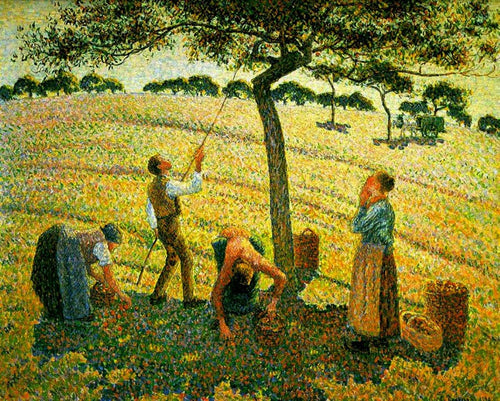 Colheita de maçã em Eragny sur Epte (Camille Pissarro) - Reprodução com Qualidade Museu