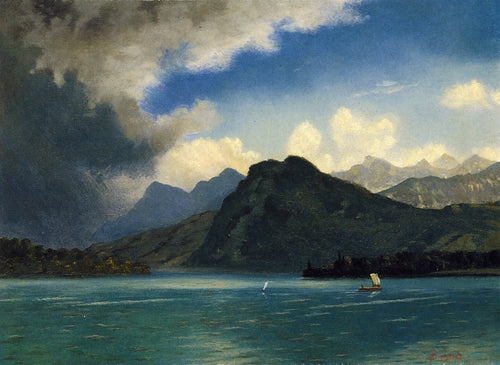 Tempestade se aproximando (Albert Bierstadt) - Reprodução com Qualidade Museu