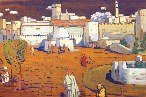 Cidade árabe (Wassily Kandinsky) - Reprodução com Qualidade Museu