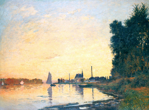 Argenteuil, Final da Tarde (Claude Monet) - Reprodução com Qualidade Museu