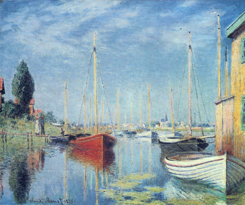 Argenteuil, Yachts (Claude Monet) - Reprodução com Qualidade Museu